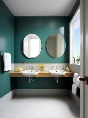Modern Luxury Wood-Furnished Bathroom with Elegance