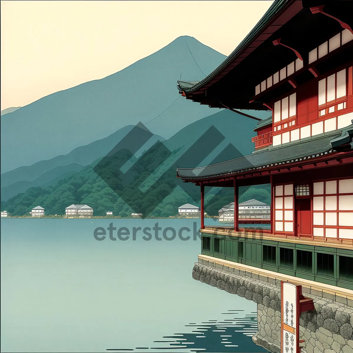 Picture of Coastal retreat by the serene water