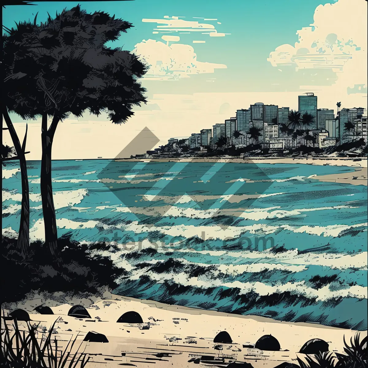 Picture of Turquoise Bay: A Serene Tropical Beachscape