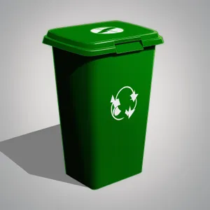 Plastic Garbage Bin - 3D Object Conservation Box