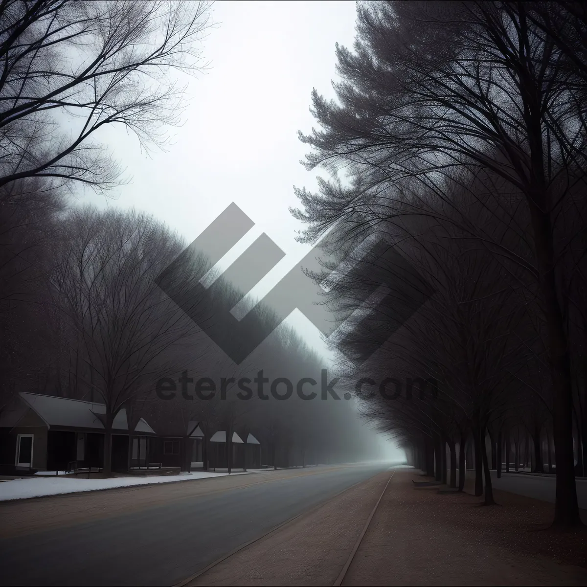 Picture of Scenic Highway Drive through Rural Landscape