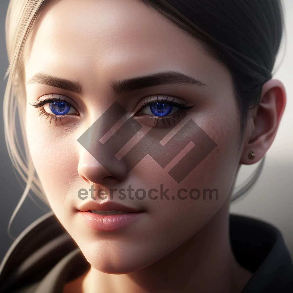 Picture of Beautiful Lady with Captivating Eyes and Stylish Fashion