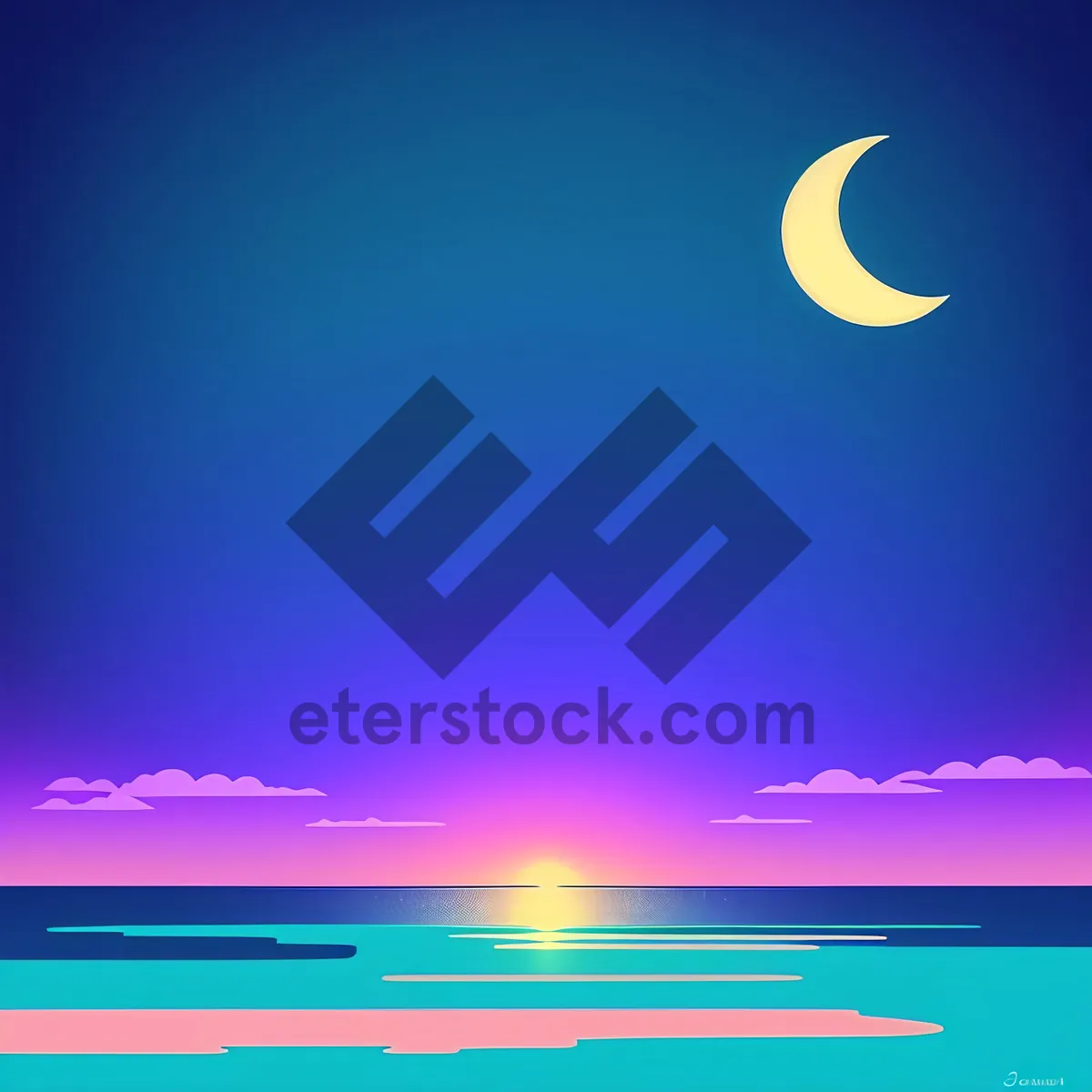 Picture of Majestic Sunset Over Ocean