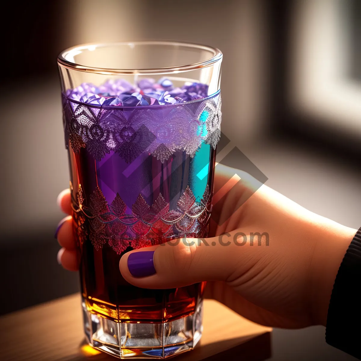 Picture of Refreshing Cold Beer in Transparent Goblet for Party Celebration