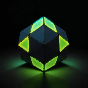 3D Glass Gem Icon Symbol