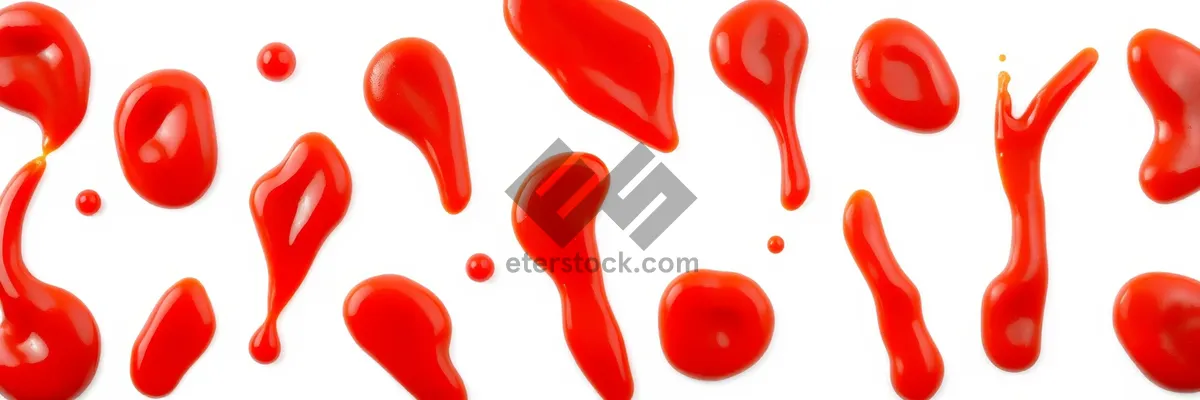 Picture of 3D business icon set with heart symbol
