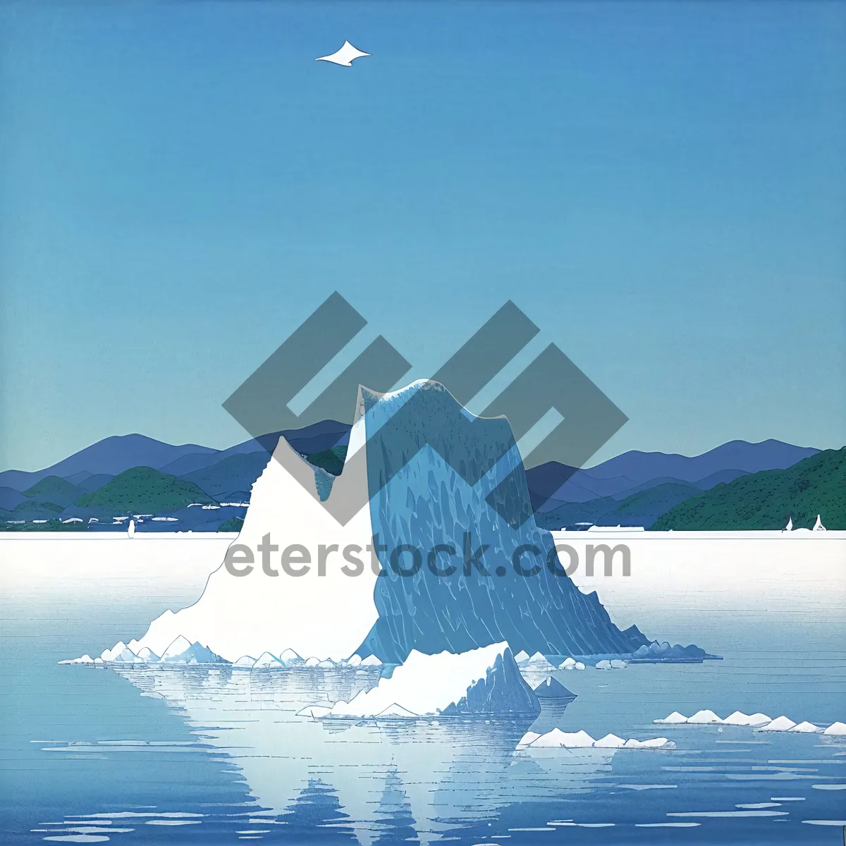 Picture of Snow-capped Mountain Majesty