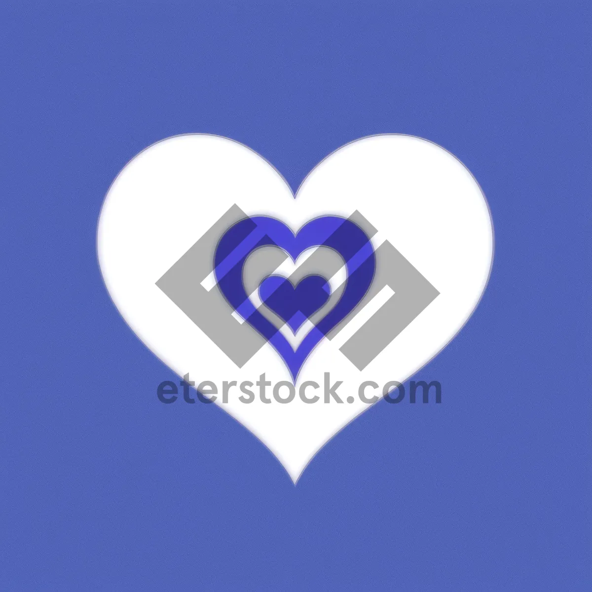 Picture of Romantic Love Icon: Beautiful Heart-shaped Graphic Design