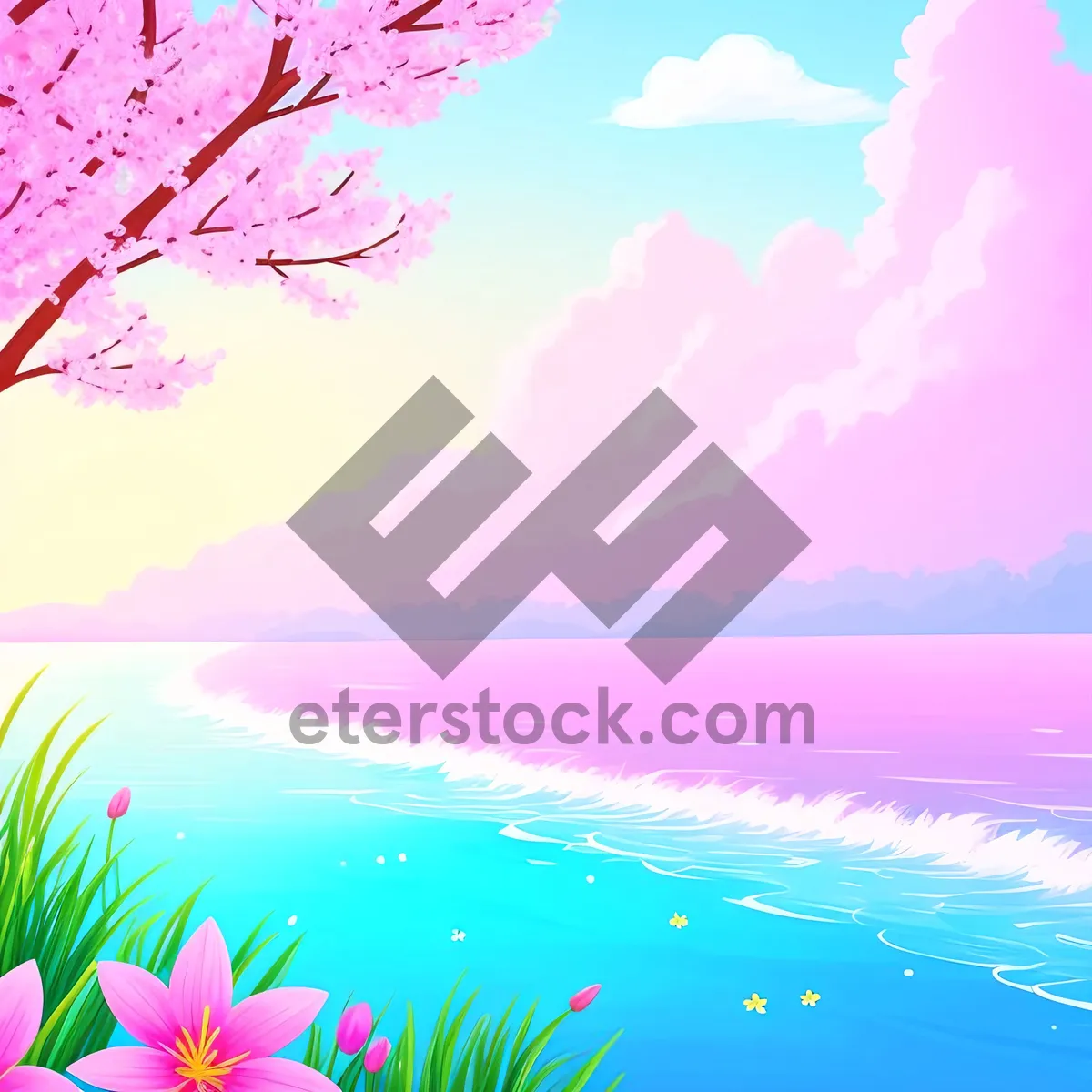 Picture of Vibrant Holiday Graphic Wallpaper - Colorful seasonal art for decoration.