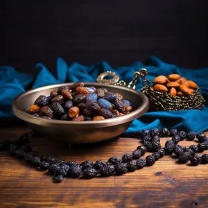 Fresh Berry Bowl with Black Beans and Coffee