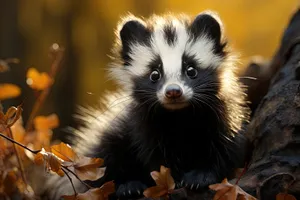 Adorable young mammal with cute whiskers