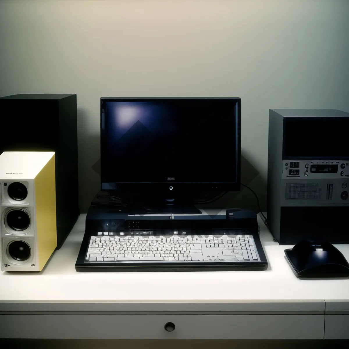 Picture of Modern office workspace with laptop and desktop computer