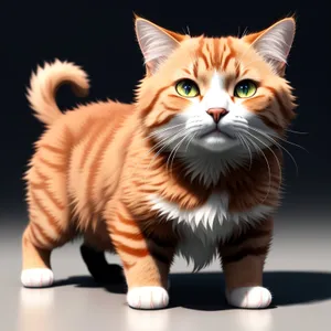 Curious Kitty with Whiskers