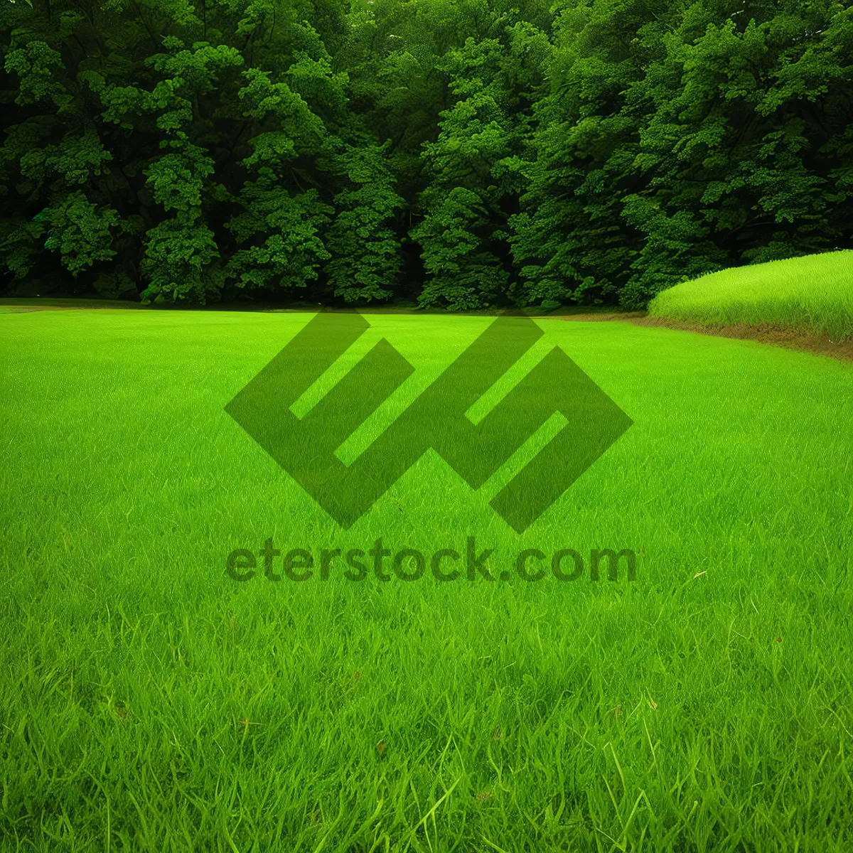 Picture of Lush Green Golf Course under Clear Summer Skies
