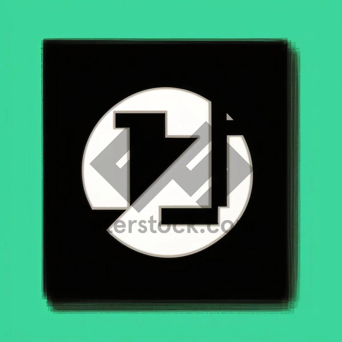 Picture of Modern Magnetic Disk Icon: 3D Memory Device Symbol