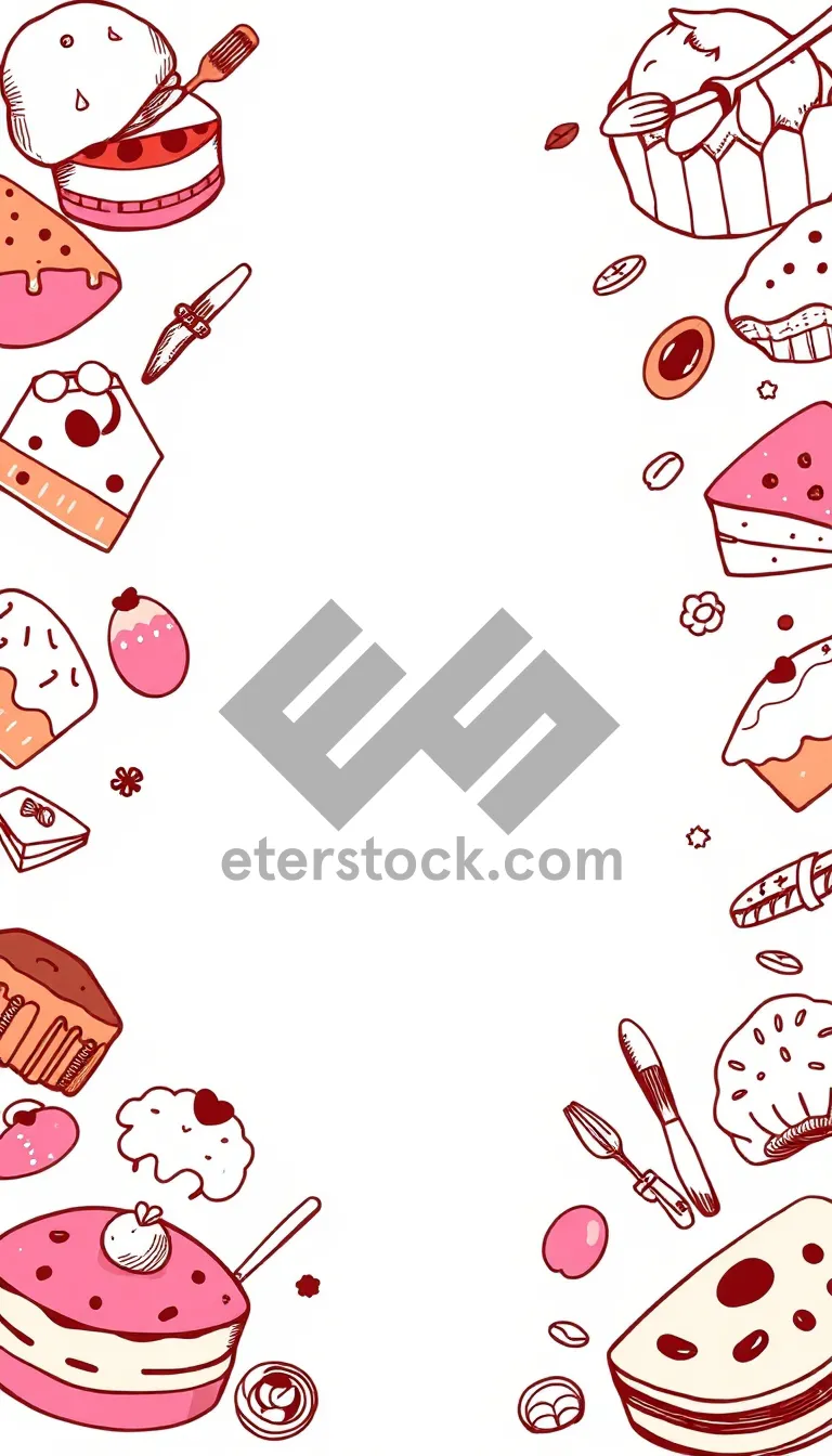 Picture of Birthday Celebration Flower Pattern Decoration