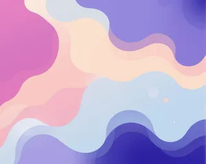 Wave Design Graphic Art Wallpaper Element