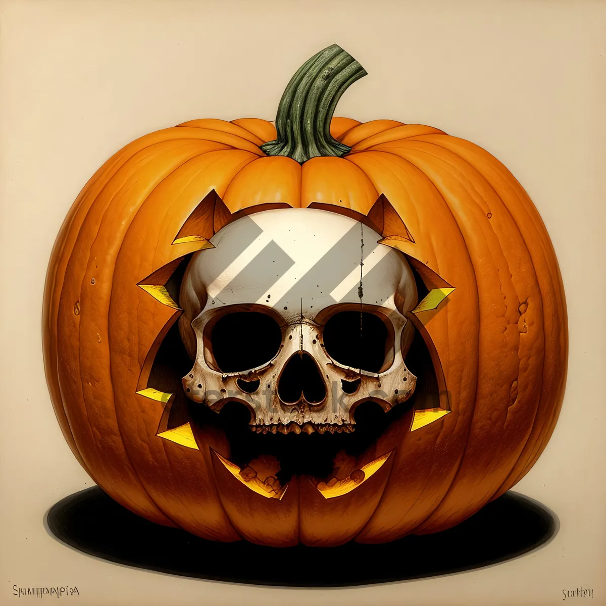 Picture of Scary Jack-o'-lantern Halloween Lantern