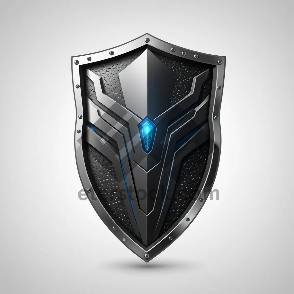 Picture of Shiny shield icon - graphic design symbol