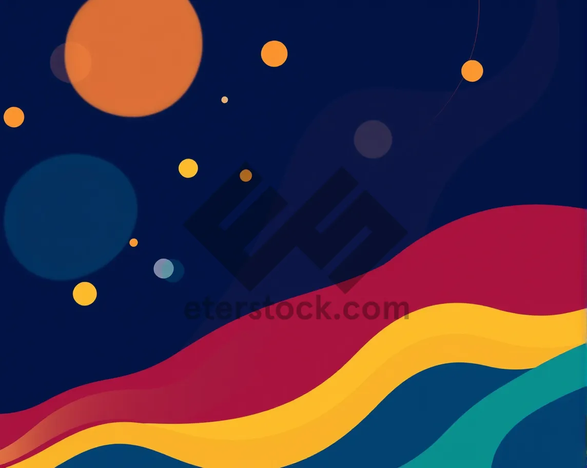 Picture of Abstract wave curve graphic design pattern wallpaper