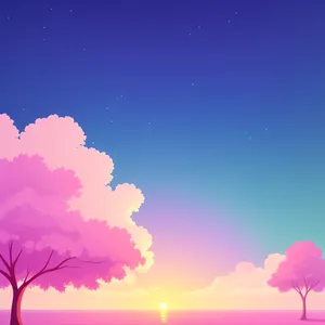 Summer Sky: Bright Starlit Space Wallpaper Design
