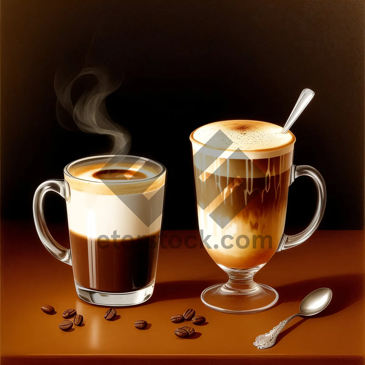 Picture of Morning Cappuccino - Hot Cup of Aromatic Espresso