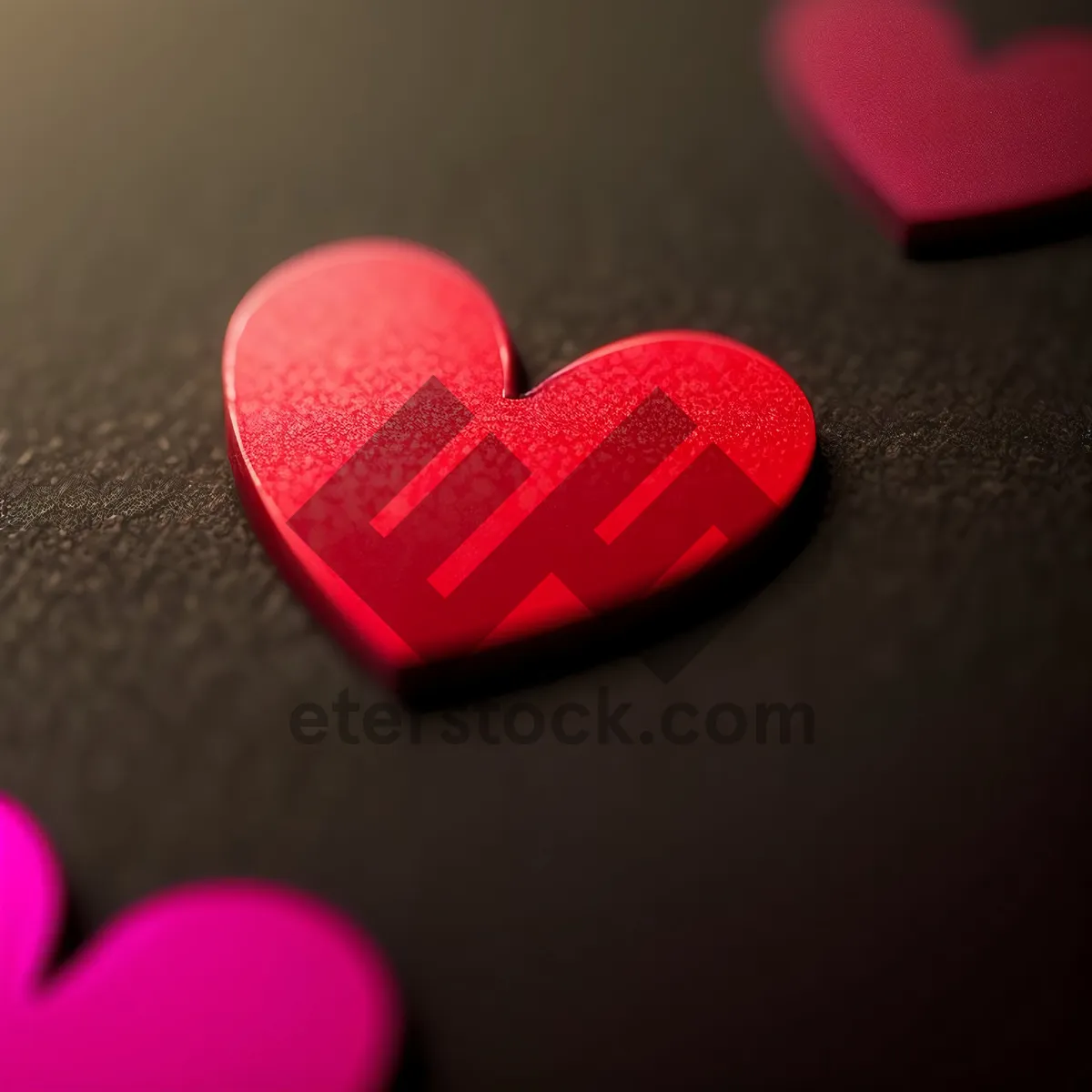 Picture of Cheerful Holiday Candy Heart Decoration on Device