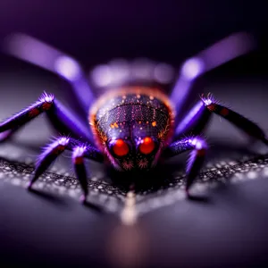 Black-winged Arthropod Insect with Long Antenna