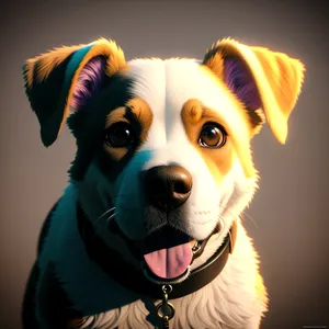 Adorable Border Collie Puppy's Captivating Studio Portrait