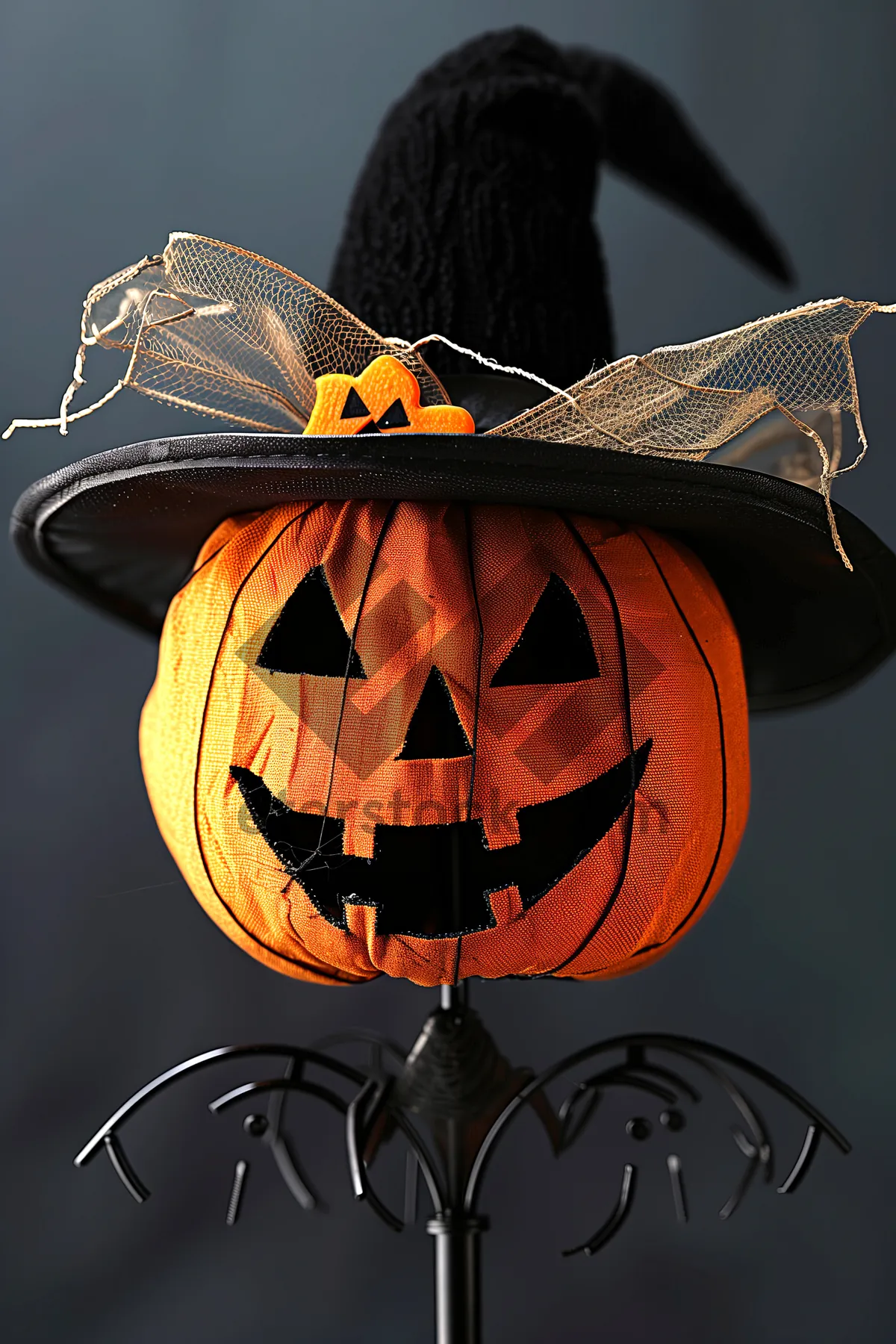 Picture of Dark Night Pumpkin Lantern Decoration for Halloween Celebration