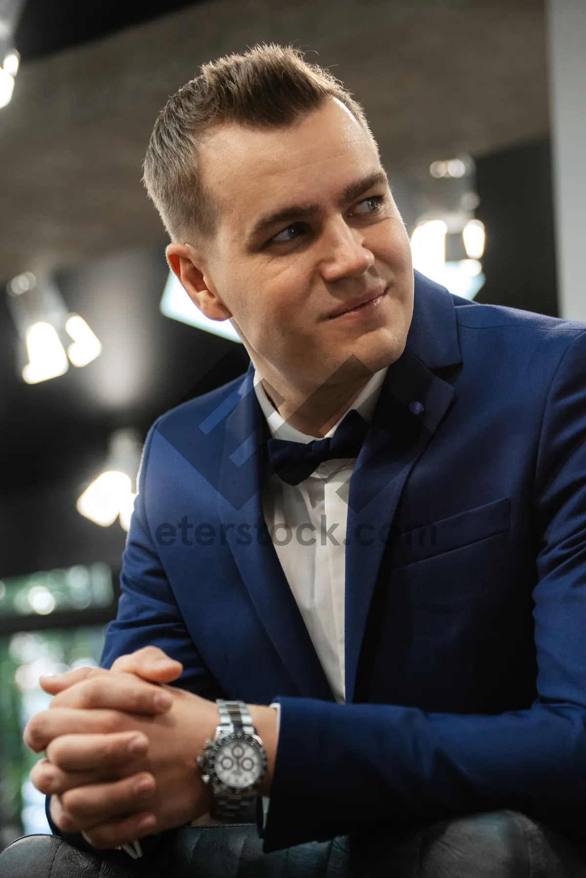 Picture of Smiling businessman in a corporate office meeting