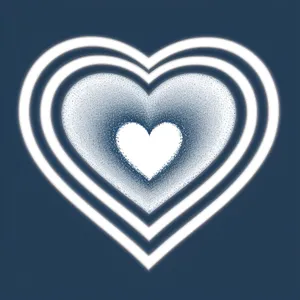 Love Symbol Stencil: Heart-shaped Valentine's Day Decoration.
