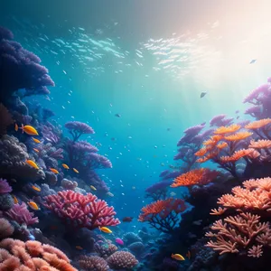 Vibrant Underwater Coral Reef Life