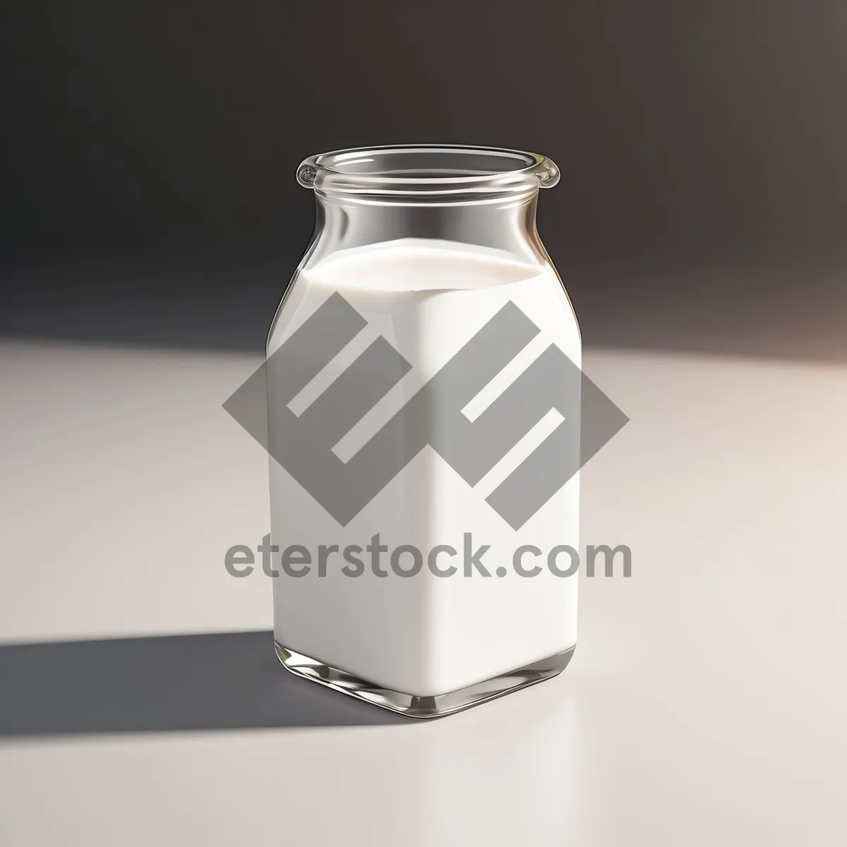 Picture of Transparent Glass Milk Bottle"
"Healthful Medicine Jar"
"Fluid-Filled Glass Container"
"Pharmacy Vessel for Medical Liquid"
"Nutritious Food Drink in a Jar