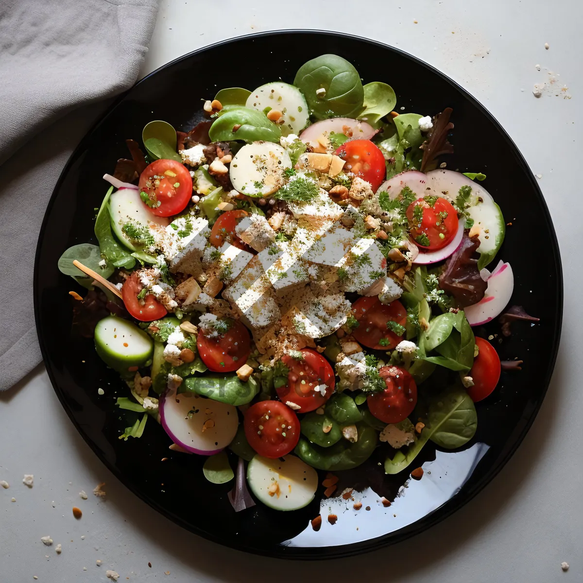 Picture of Grilled Vegetable Salad with Olive Oil Drizzle