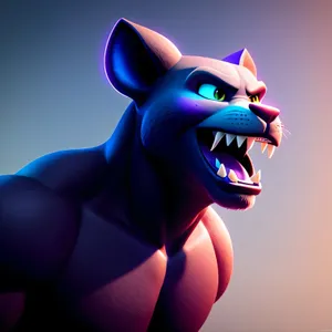 Cute Cartoon Character Smiling