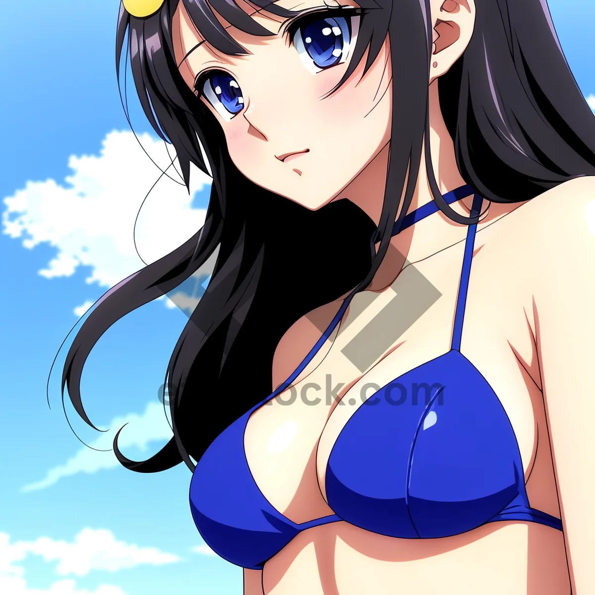 Picture of Fashionable Coquette: A Seductive Artistic Cartoon Amulet