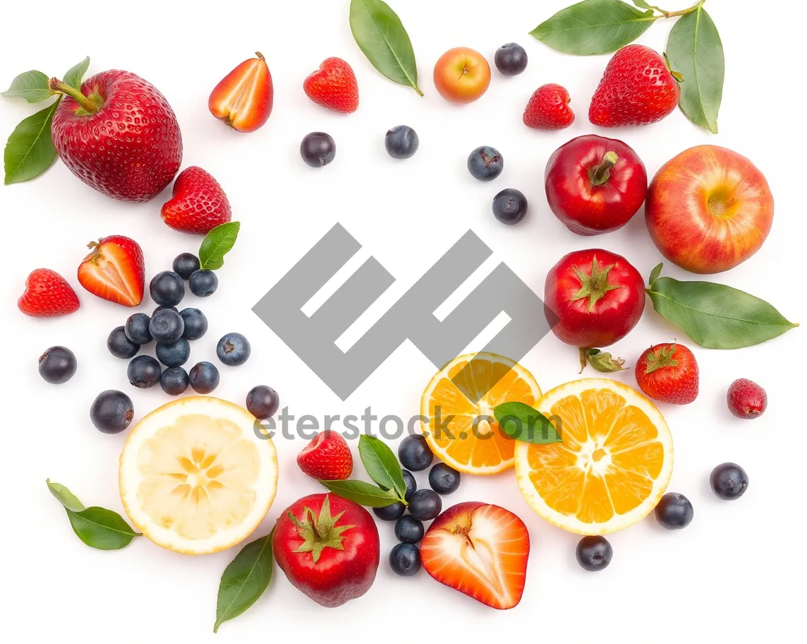 Picture of Fresh Fruit Salad with Berries and Kiwi.