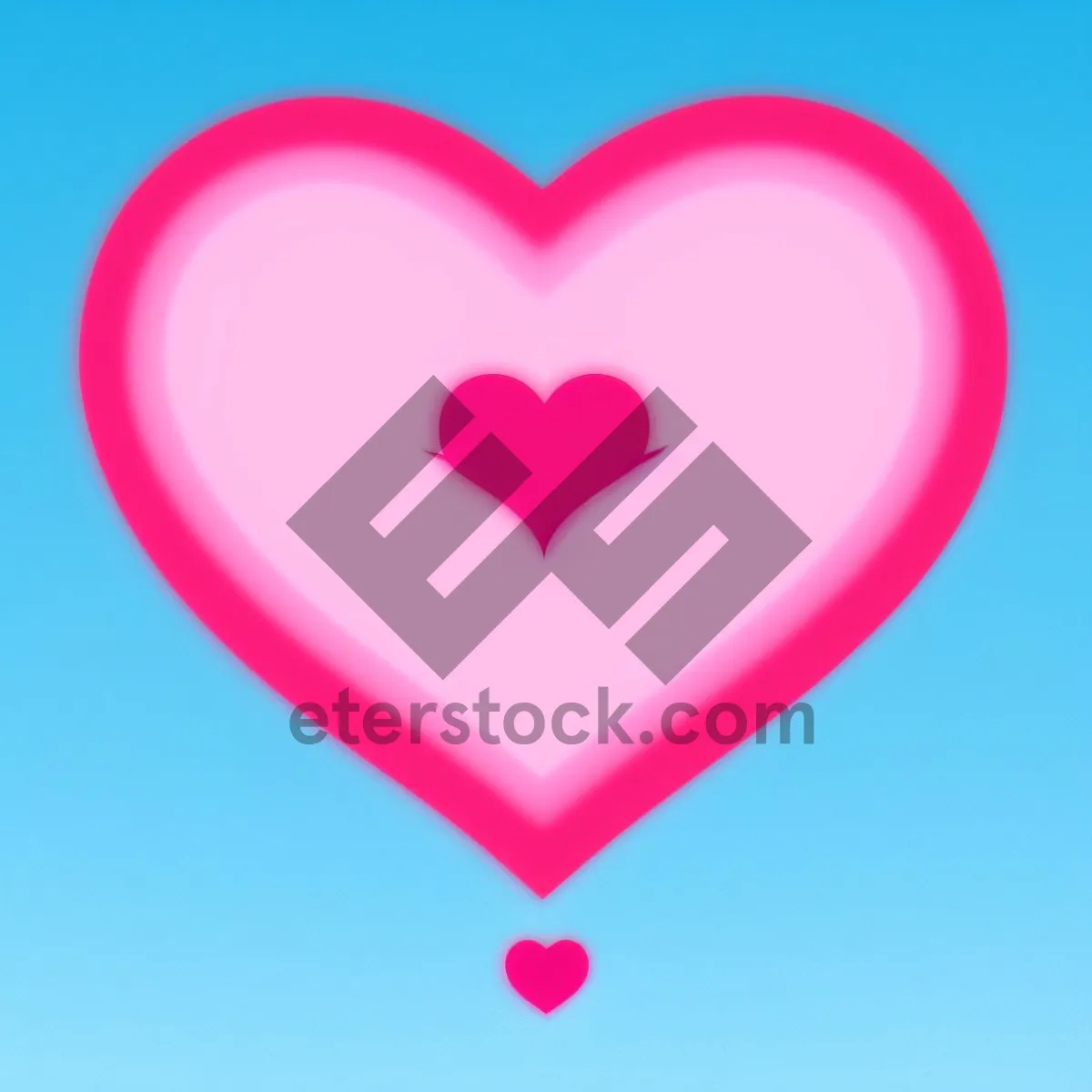 Picture of Love-filled Heart Icon for Valentine's Day Design