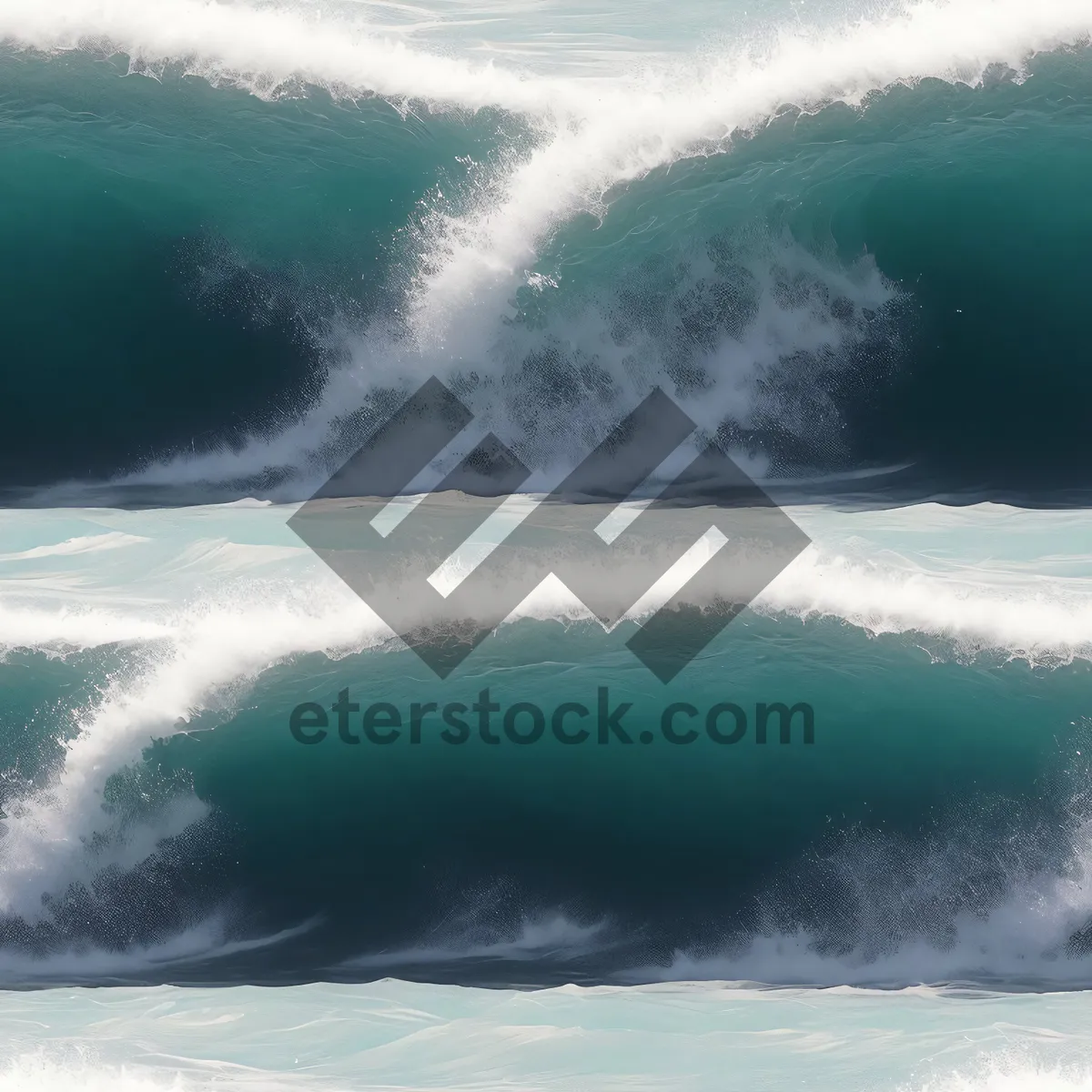 Picture of Serene Pacific Coast Beachscape with Crashing Waves