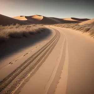 Dunescape: Majestic Desert Adventure on Scenic Sandy Horizon