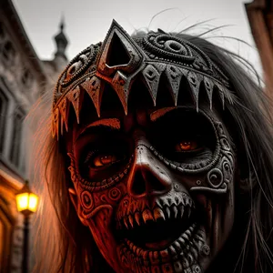Mysterious Venetian Mask: A Captivating Carnival Attire
