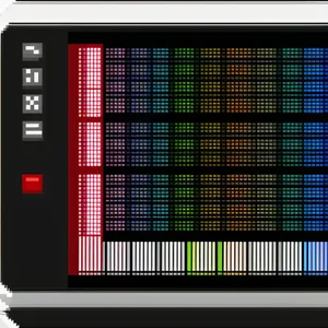 Digital Display: Modern, Futuristic Oscilloscope Equipment