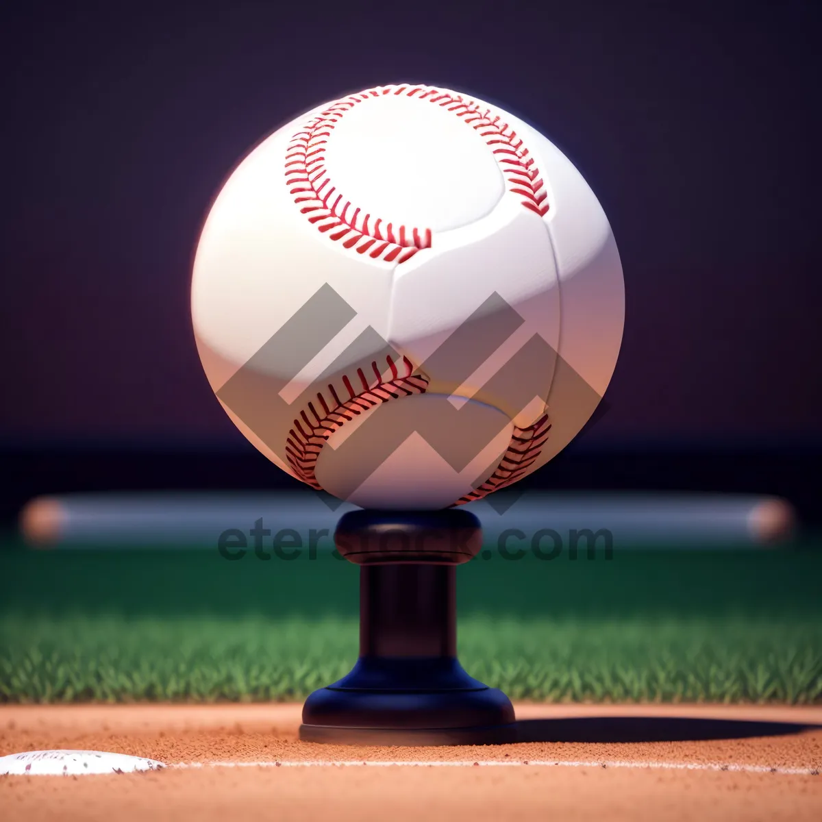 Picture of 3D Baseball Equipment: Ball, Glove, and More!