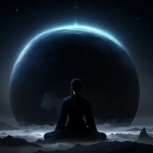 Dark Moon Structure in Fantasy Universe