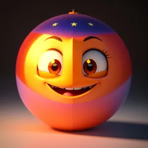 SquashBall: 3D Cartoon Pumpkin Smile Icon