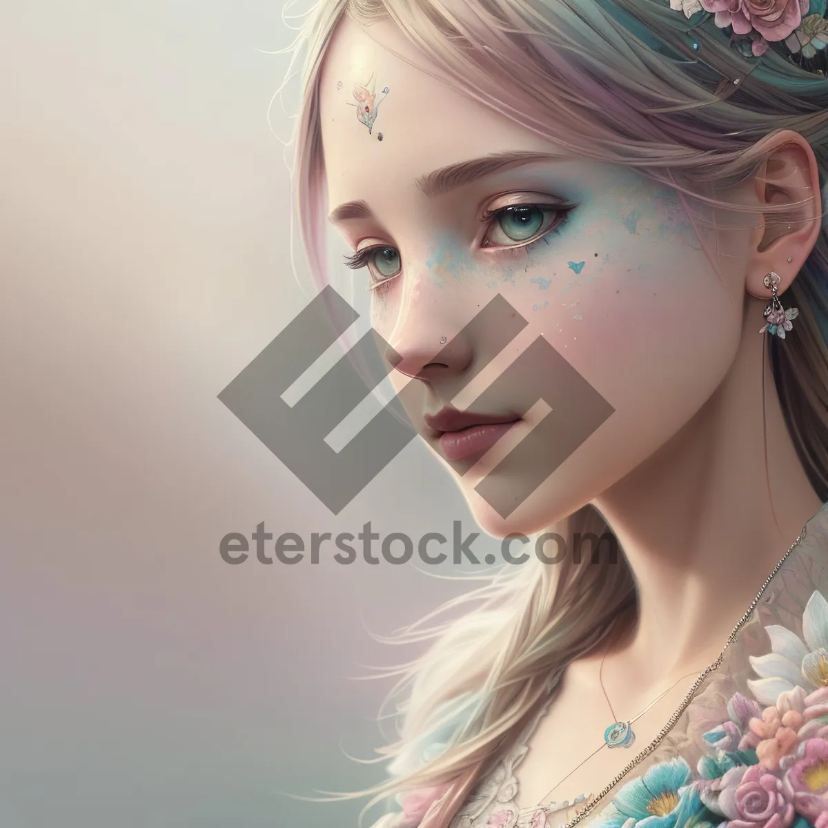 Picture of Blonde Beauty: Sensual Fashion Model with Stunning Smile
