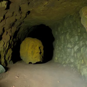 Majestic Stone Passage Amidst Scenic Landscape