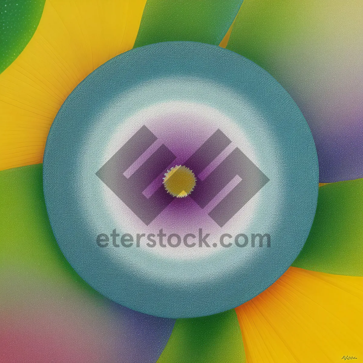 Picture of Shiny Digital Compact Disk with Rainbow Reflection