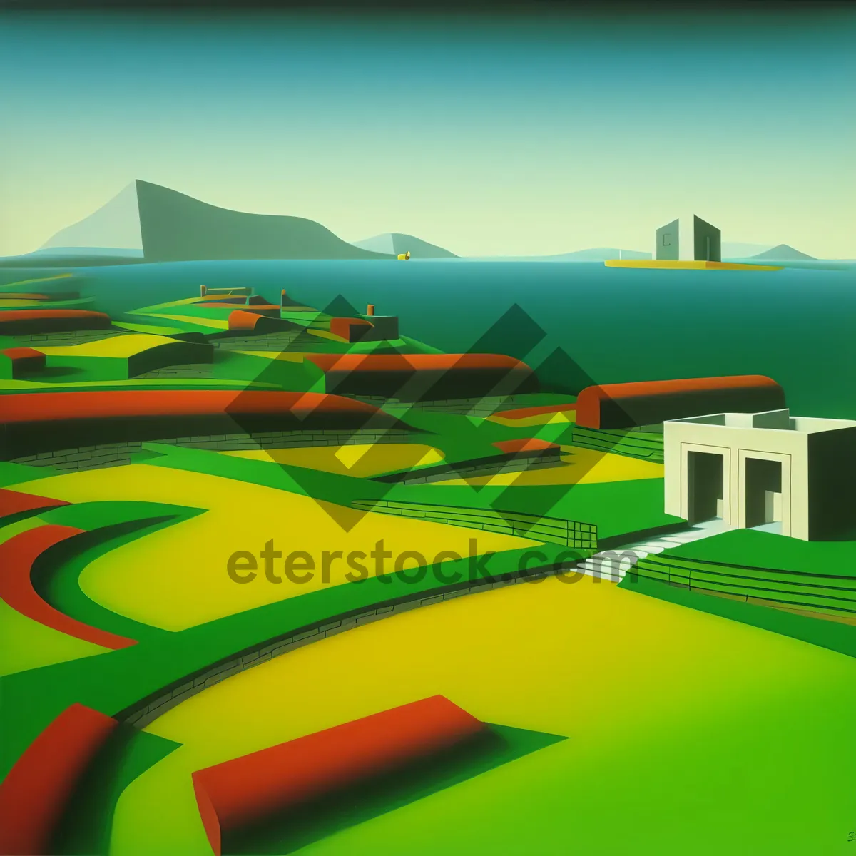 Picture of Scenic Skyline Landscape Design Sign